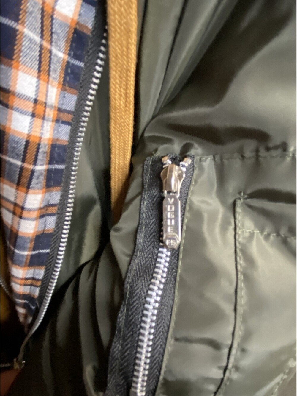 Men's Green And Brown Hooded Jacket with Inner Layers Size X-LARGE - Picture 4 of 9